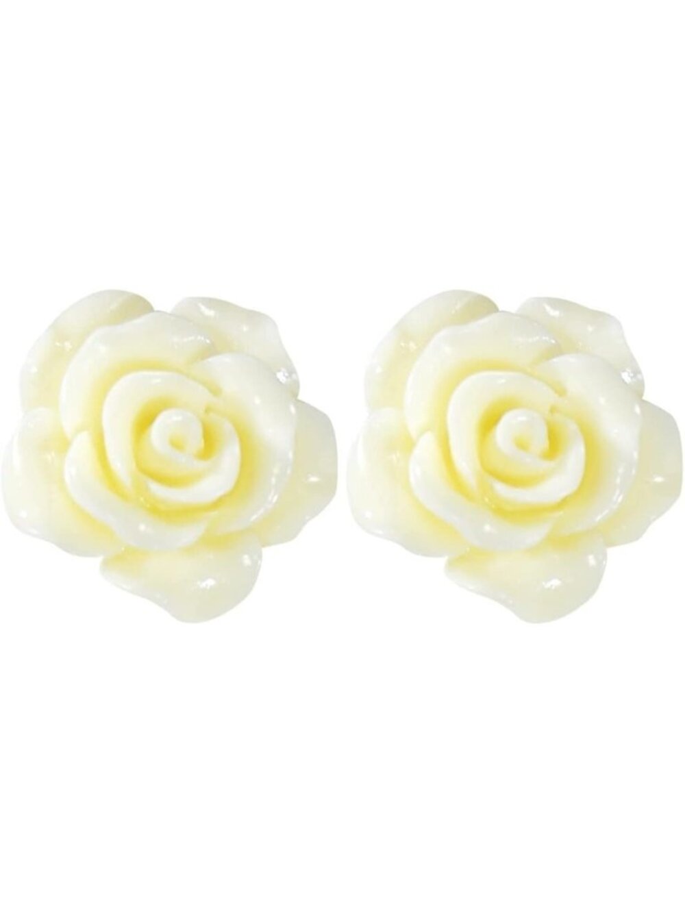Delicate 3D Floral Stud Earrings - Sterling Silver Boho Rose Design, Lightweight